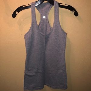 A fitted Lululemon tank tops